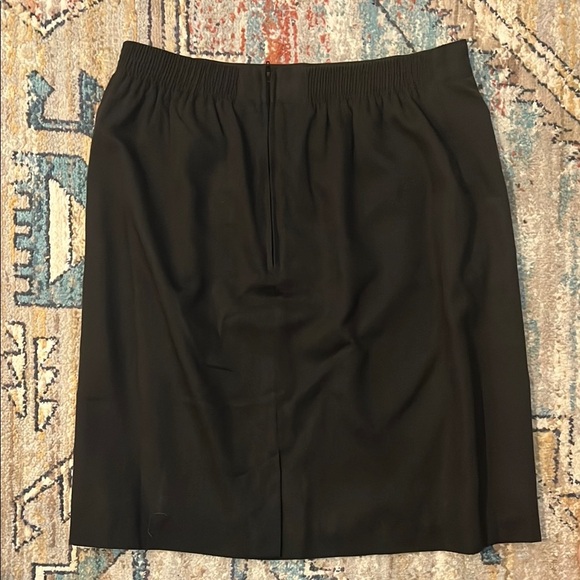 Vintage Radcliffe Black Pencil Skirt Lined Size 16 - Picture 3 of 7